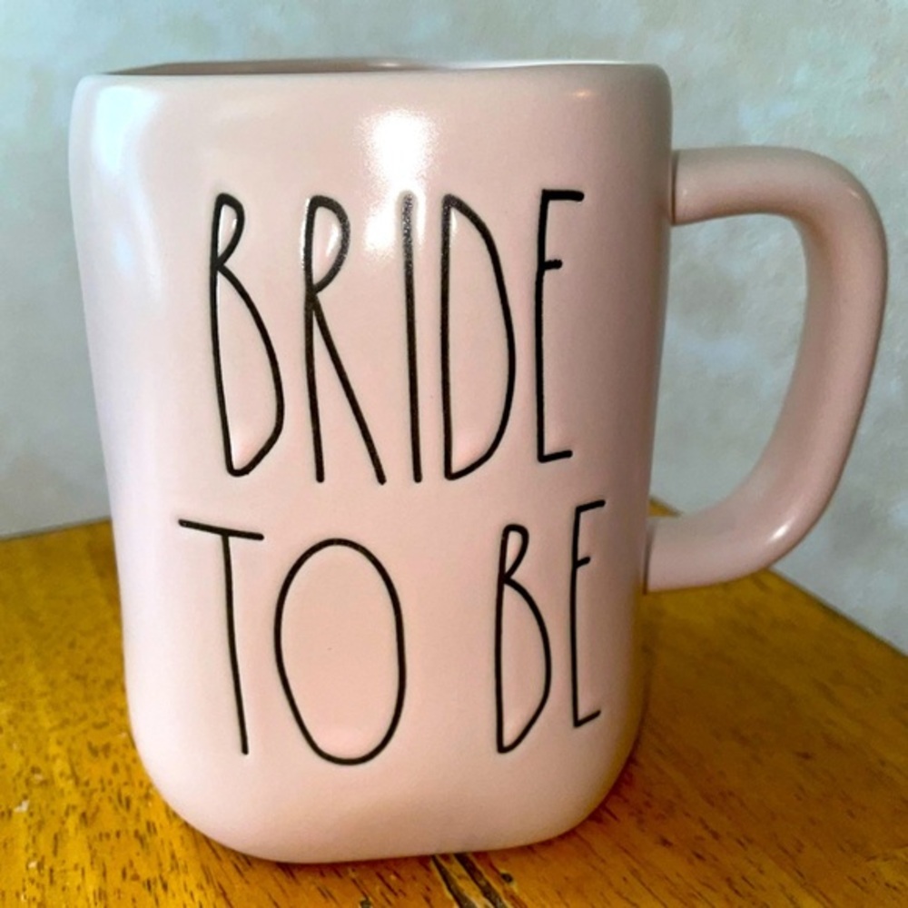 Rae Dunn BRIDE TO BE Pink Ceramic Coffee Mug Brand New!